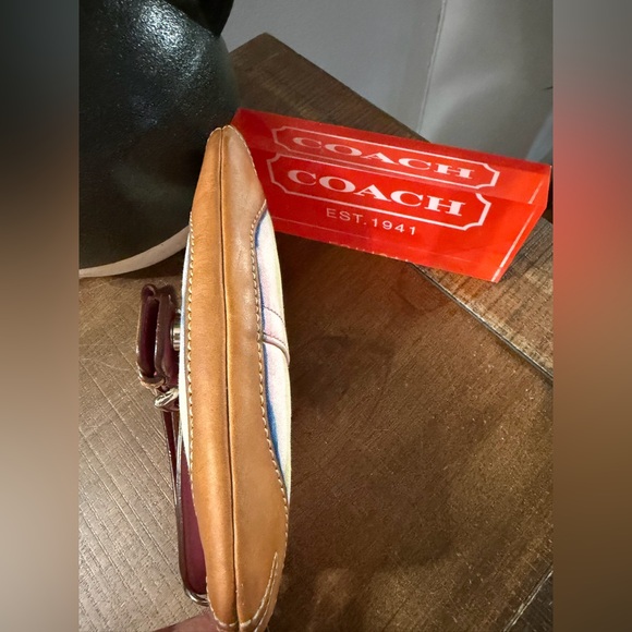 Coach SoHo Striped Wristlet